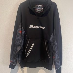 Men's snap-on hoodie
